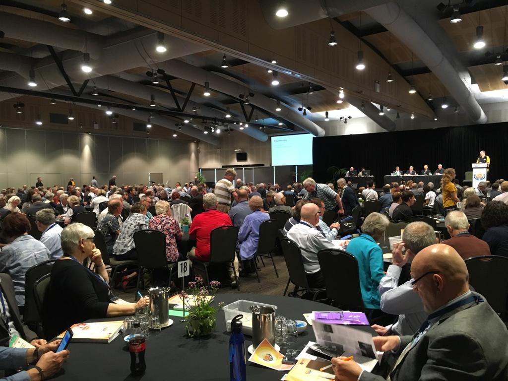 Business Synod delegates sat