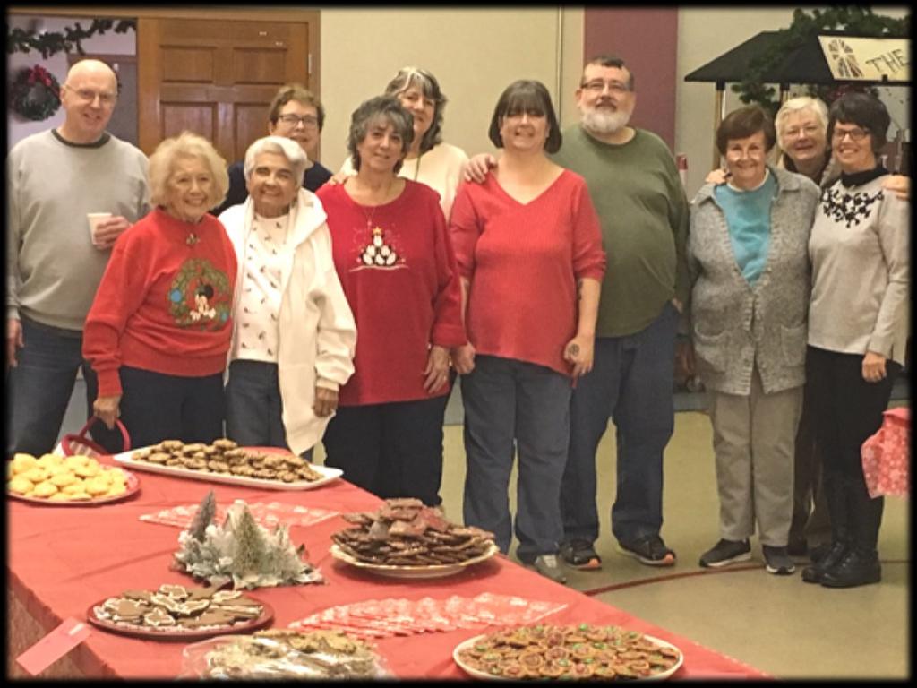 The cookie exchange was so much fun. Lots of cookies and other goodies and fun visiting with one another. Hope that you will join us next year.