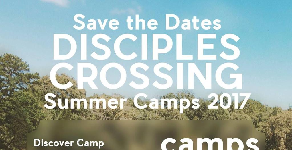 SUMMER CAMPS SAVE THE DATES!