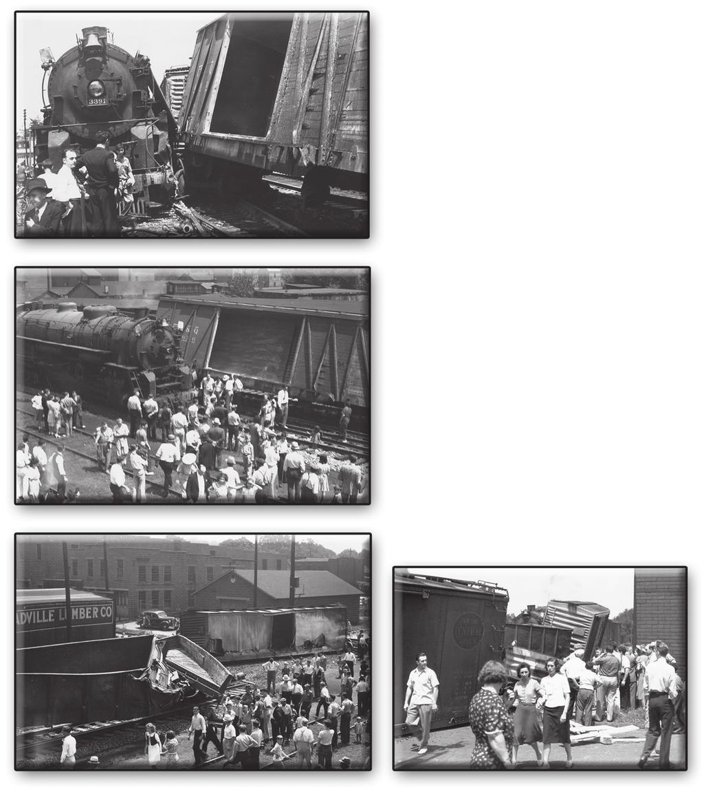 Fig. 4 Fig. 2 Fig. 3 (continued from Page 1) Figures 2 and 3 show the engine involved in the collision - Erie Berkshire 3391, built in 1929 and scrapped in 1951.