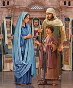 TM THE BIBLE MEETS LIFE: Parents, today your child heard that Jesus went to the temple as a boy and learned from the teachers. Jesus grew just like your child is growing.