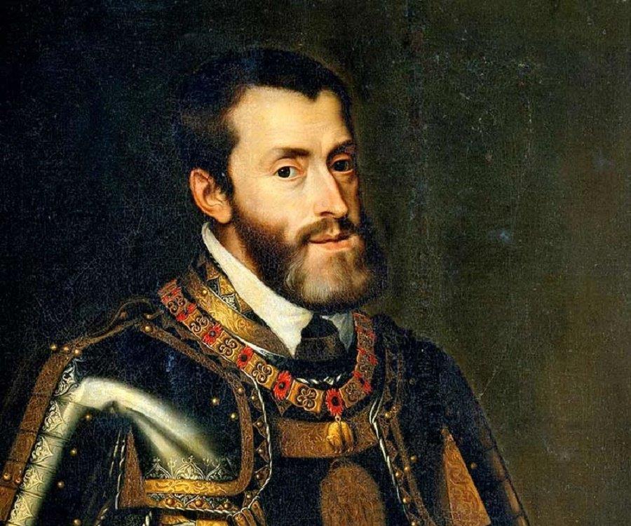 Charles V (Holy Roman Emperor, ruled 1516-1558) Grandson of Ferdinand and Isabella Rules Spain,