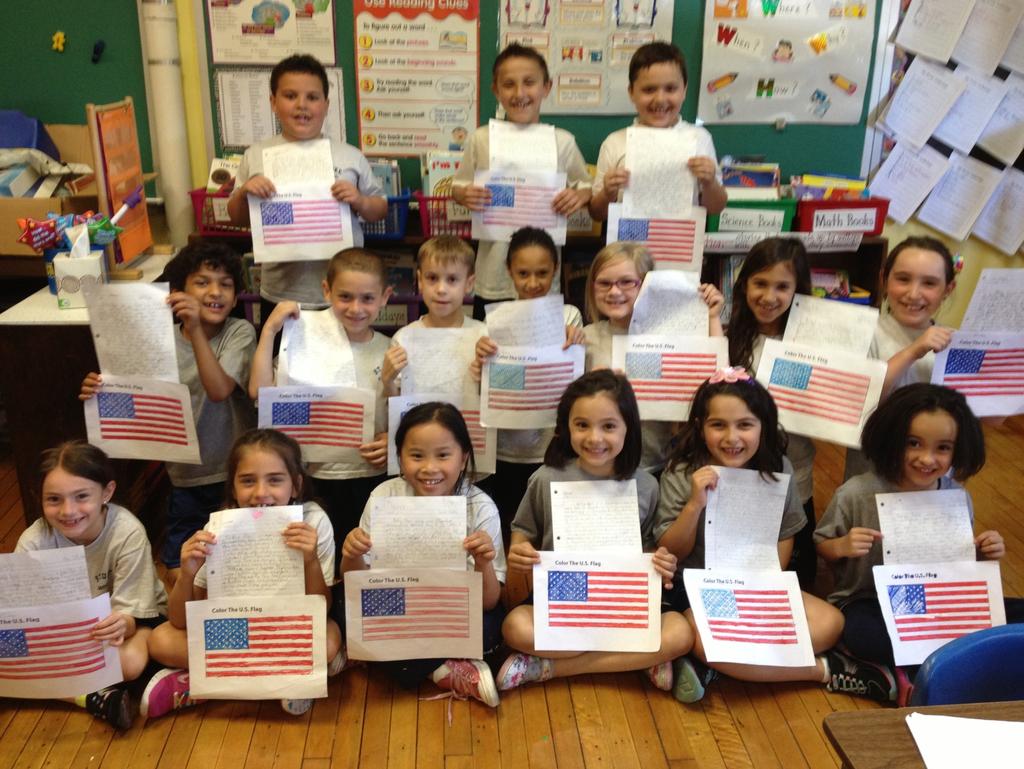 FLAG DAY!! Ms. Valente s second graders have been learning about the many important landmarks and symbols of the United States.