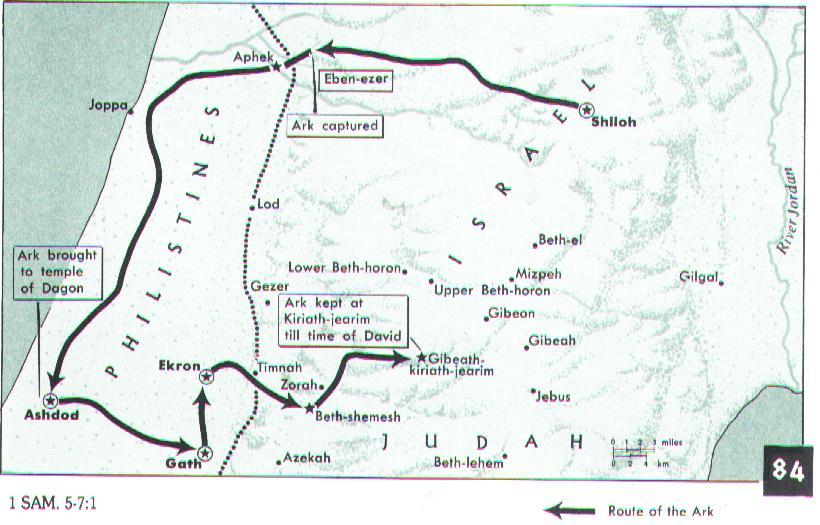 Map: The story took place in Shilo a city in the tribe of Ephraim s territory. Shilo is notable as the center of worship in the time of the Judges.