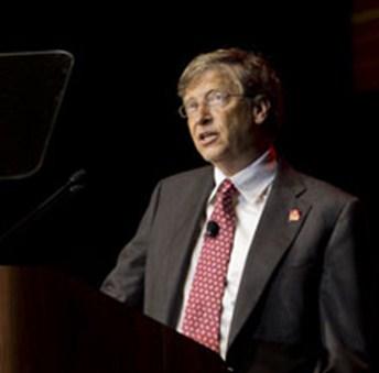 Bill Gates, cochair of the Bill & Melinda Gates Foundation, praised Rotary for its continued success in the effort to eradicate polio, but cautioned that Rotarians will need to redouble their efforts