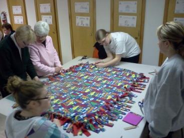 To make as many tied fleece blankets as possible in one night Who will receive them? Olean, NY Who can come?