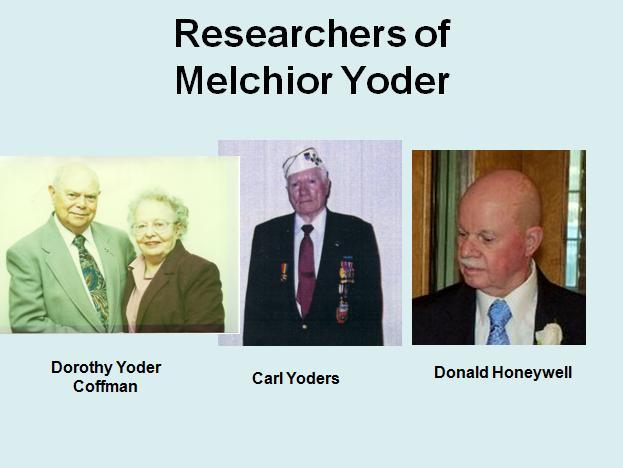 Researchers of Melchior We first learned about Melchior through an article in YNL 3 by the late Dorothy Yoder Coffman.