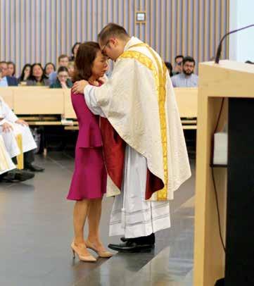 When the year concluded, Alex s formation continued at Toronto s Regis College, where he earned a Master of Divinity degree before being ordained a deacon at St. Paul s Basilica.