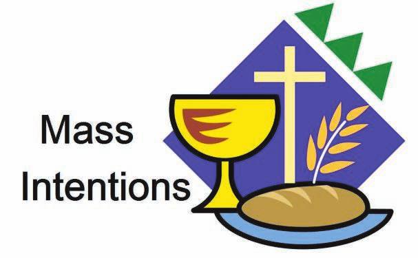 Jim Debraggio 10:30 a.m. For the People 5:00 p.m. Jean Bronchella 6:30 p.m. Maria Tien Nguyen If you would like to arrange a Mass