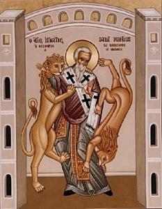 For The Bulletin Of October 18, 2015 THE FEAST OF ST. IGNATIUS OF ANTIOCH From Father Robert "We have not only to be called Christians, but to be Christians." -St.