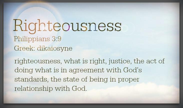 39 But we are not of them who draw back unto perdition; but of them that believe to the saving of the soul. What is righteousness? Question: "What is righteousness?