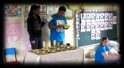 English to the students. All the lessons and activities were related and based on Jesus death, burial and resurrection.