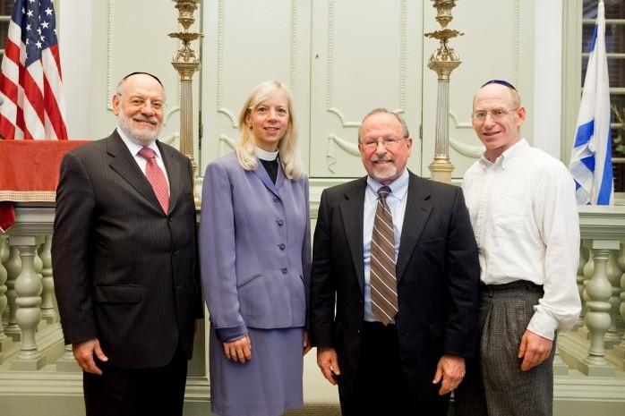 Anita Schell-Lambert, Rabbi Eskovitz, and