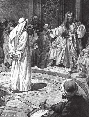 THIRD VISIT: JESUS IS TAKEN TO THE HOUSE OF CAIAPHAS But Jesus was silent. And the high priest said to him, I adjure you by the living God, tell us if you are the Christ, the Son of God.