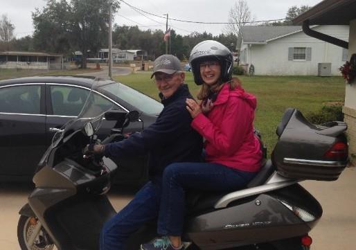 With gratitude! Rick & Donna Martin While in the States, Donna got to enjoy a motorcycle ride with her Dad! To Financially Partner with Us: www.