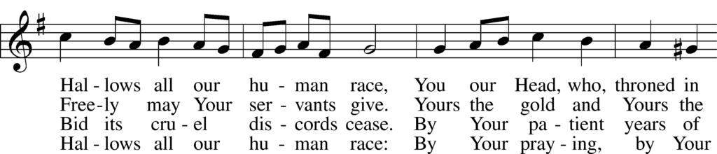Congregational Hymn (To sing harmony, turn to