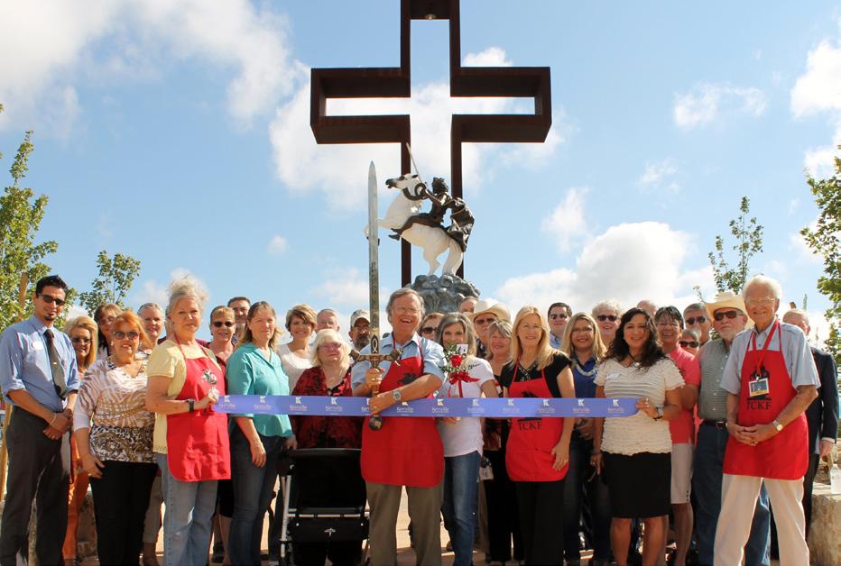 On 9/3/15, the Chamber of Comerce of Kerrville provided an official Ribbon Cutting to celebrate the completion of the 300 cross-shaped garden in Greiner s original vision.