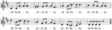 Gospel Acclamation Setting: Thomas Pavlechko Sung first by the cantor and repeated by all as indicated. The verse is sung by the cantor. Stand, as you are able, to welcome the gospel.