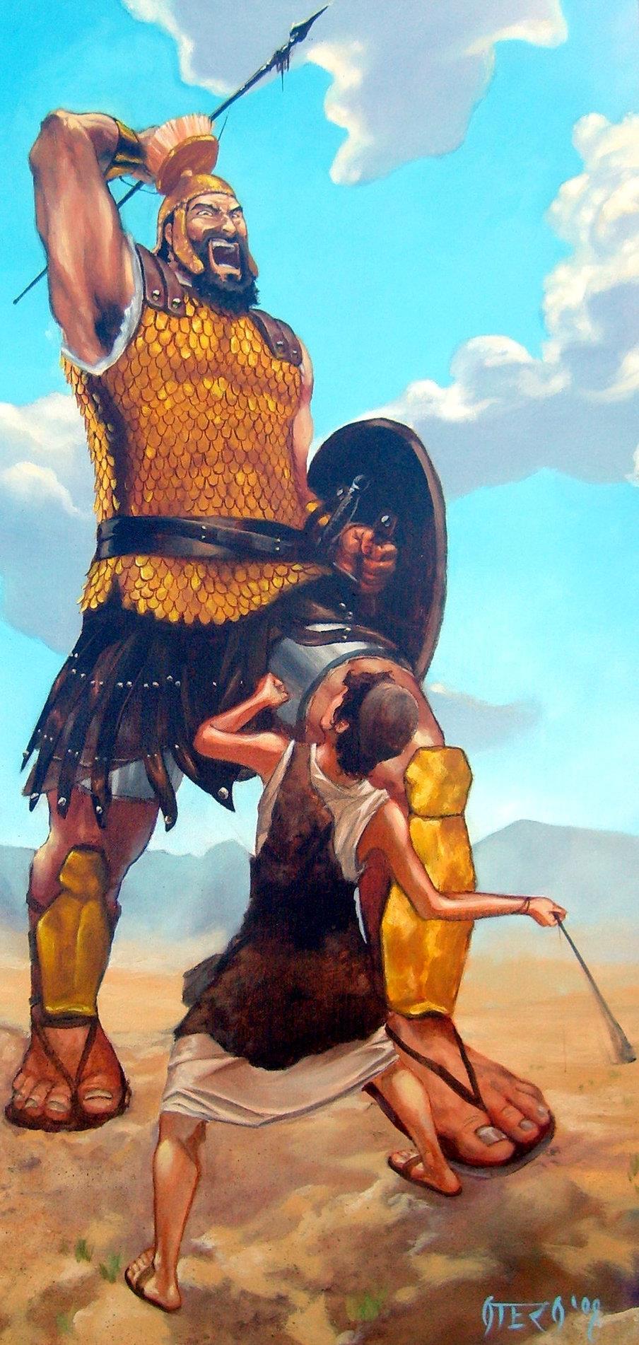 David Goliath and Co 1 Samuel 17:3-7 3 The Philistines occupied one hill and the Israelites another, with the valley between them.