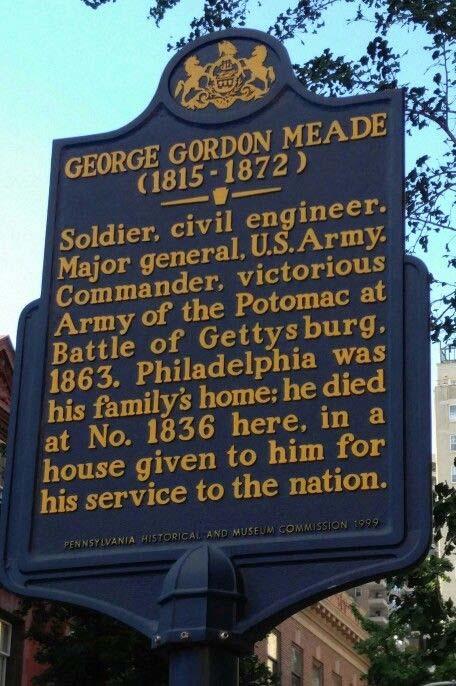 OCTOBER 2018 Major General George Meade: The Man, the Engineer, the Soldier" Wednesday, October 17 at 7:00 PM NEW LOCATION!