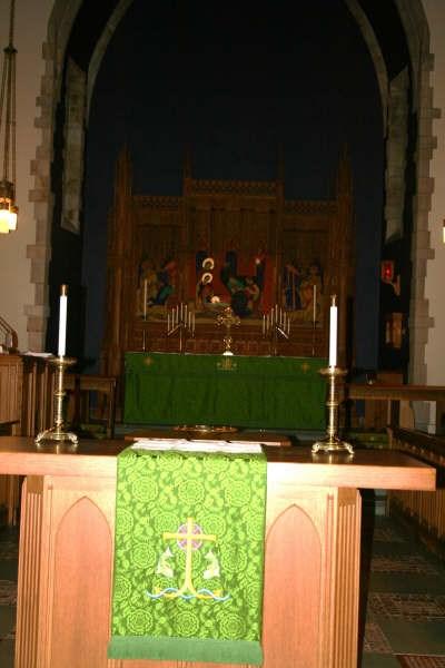The pulpit in the