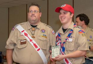 2018 Award Recipients Outstanding Arrowman The Outstanding Arrowman is a lodge-level award presented to one registered youth lodge member for his or her service to the lodge or to Scouting.