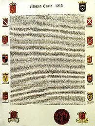 Magna Carta Signed by King John (Henry II's son) in 1215 Established political and civil rights for the people (all people.. even poor John!