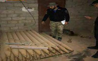 8 Following are incidents from other provinces: Iraqi Military Intelligence Directorate announced that an ISIS weapons cache was found in southwest Mosul.