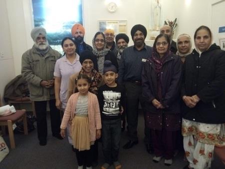 Parshad was given to all those present, followed by Pakora Langer which was prepared by Jasvir Kaur who is one of our Sikh Chaplaincy Visitors.