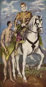 SAINT MARTIN OF TOURS Martin was born in the year 316 AD. His father was a tribune in the Imperial Horse Guard of the Roman Army who was transferred to what is now Pavia, Italy when the boy was small.