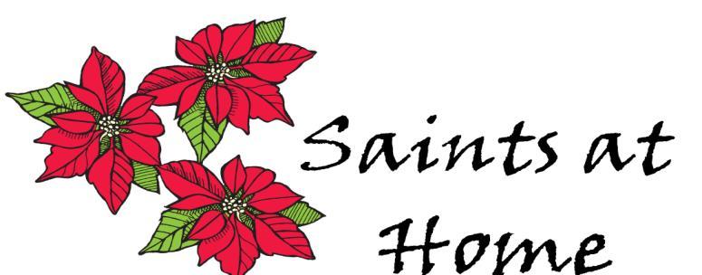 Bring Christmas Cheer to our Saints at Home! First Church is preparing for the delivery of poinsettias to our Saints at Home on Sunday, December 3.