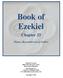 Book of Ezekiel. Chapter 33. Theme: Recommission of Ezekiel