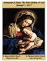 Solemnity of Mary, The Holy Mother of God January 1, 2017