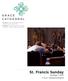 St. Francis Sunday October a.m. Choral Eucharist