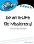 be an E-LIFE Kid Missionary! Coach & Student Handouts