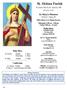 St. Helena Parish. St. Mary s Mission US Route 4 - Canaan, NH. Holy Mass. Confession. 36 Shaker Hill Road - Enfield, NH