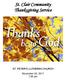 St. Clair Community Thanksgiving Service