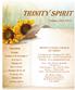 TRINITY SPIRIT. Volume 2014, NO.6 TRINITY UNITED CHURCH OF CHRIST. Upcoming Events