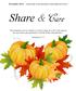 Share &Care. November 2014 A Newsletter of the Escondido United Reformed Church