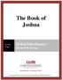 The Book of Joshua. Tribal Inheritances Discussion Forum