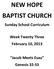 NEW HOPE BAPTIST CHURCH