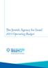 The Jewish Agency for Israel 2015 Operating Budget