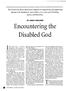 BY NANCY EIESLAND. Encountering the. Disabled God