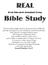 REAL. Real Educated Abundant Living. Bible Study