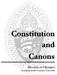 Constitution and Canons