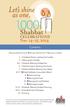 Shabbat CELEBRATIONS. Nov , Contents. Blessings Before the Meal Blessings After the Meal Blessings on Shabbat