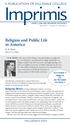 Imprimis. Religion and Public Life in America