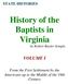 History of the Baptists in Virginia