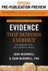 EVIDENCE FIRST LOOK SAMPLE: NOT FINAL NOT FOR RESALE IN STORES OCT 3, 2017 LIFE-CHANGING TRUTH FOR A SKEPTICAL WORLD TABLE OF CONTENTS