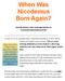 When Was Nicodemus Born Again?